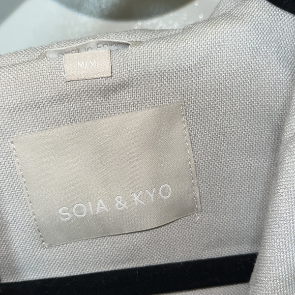 Soia & Kyo light grey hood flowy long vest - Picture 4 of 6